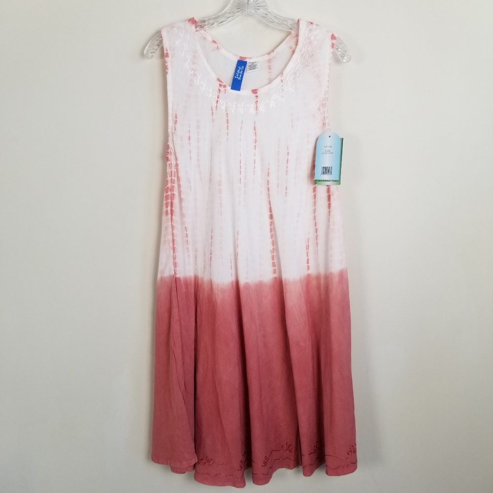 Island Beach Sleeveless Tencel Tank  Dress L/XL NWT